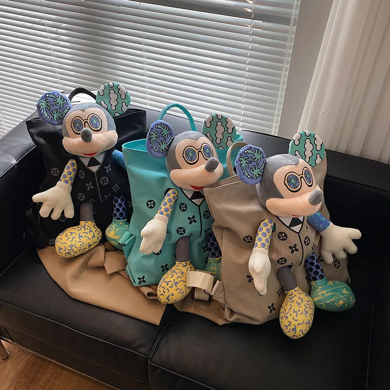 DZNY Retro Monogram Mickey Doll Backpack