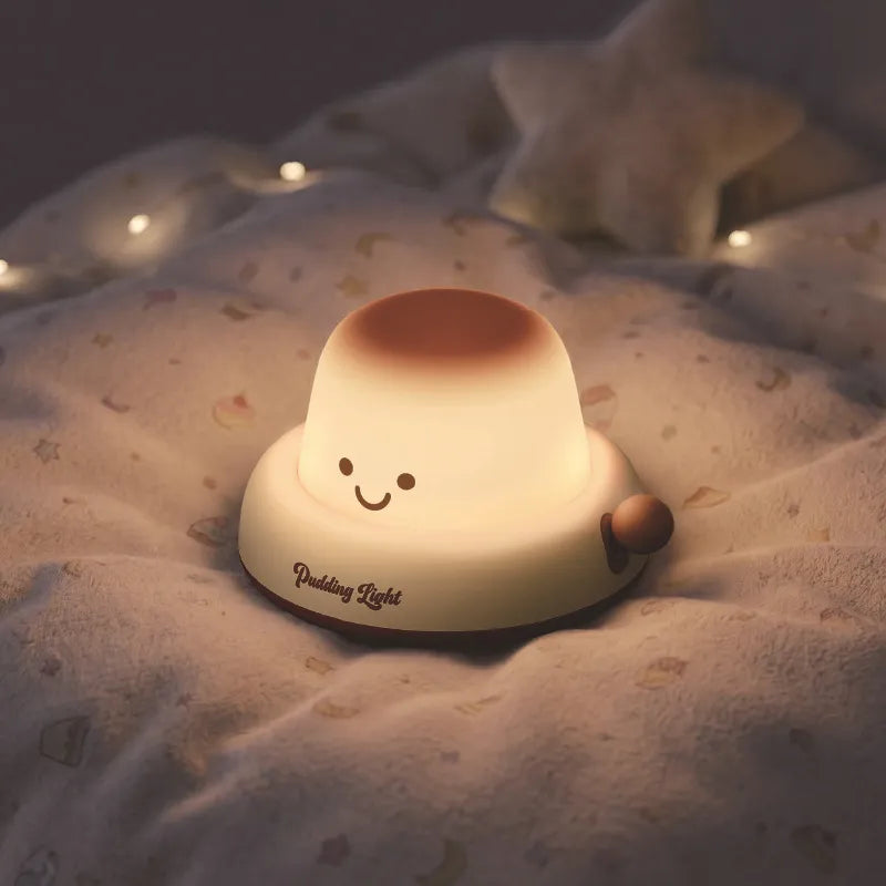 Cozy Caramel Pudding Novelty Night Light