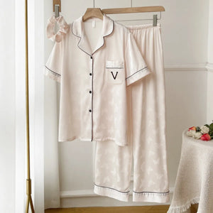 Monogram Luxe Blush Papillon Lounge Set