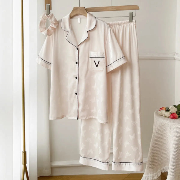 Monogram Luxe Blush Papillon Lounge Set