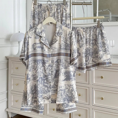 D Luxe Safari Toile Lounge Set