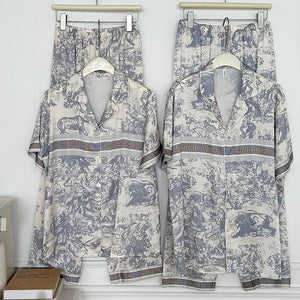 D Luxe Safari Toile Lounge Set