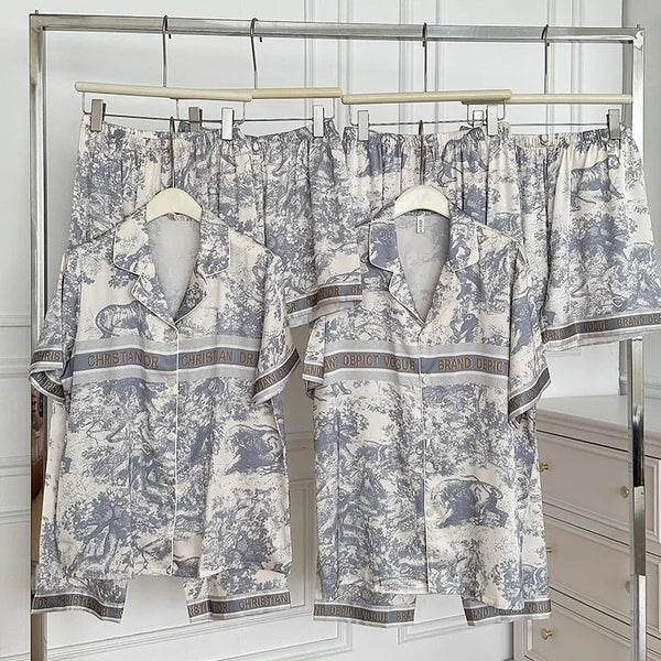 D Luxe Safari Toile Lounge Set
