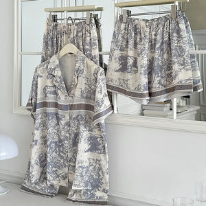 D Luxe Safari Toile Lounge Set