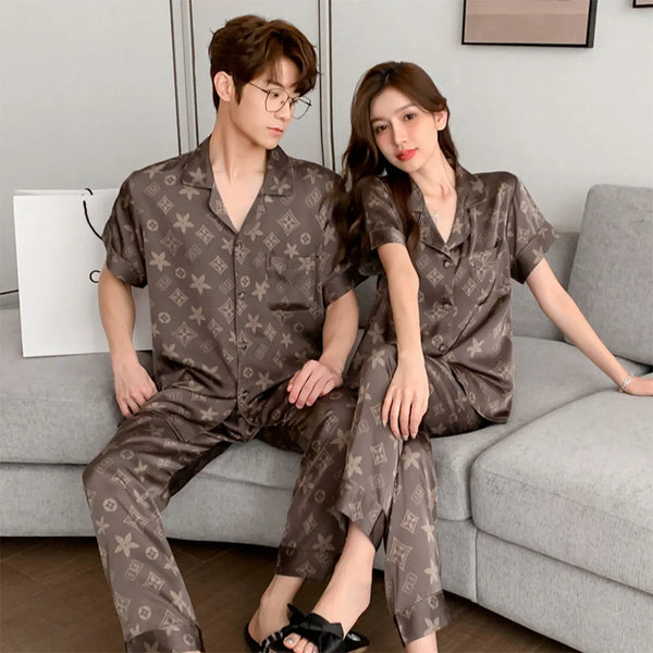 Monogram Luxe Mocha Heritage Lounge Set
