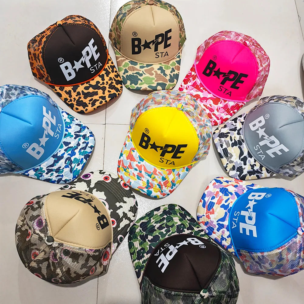 BAPE STA Signature Elements Trucker Cap