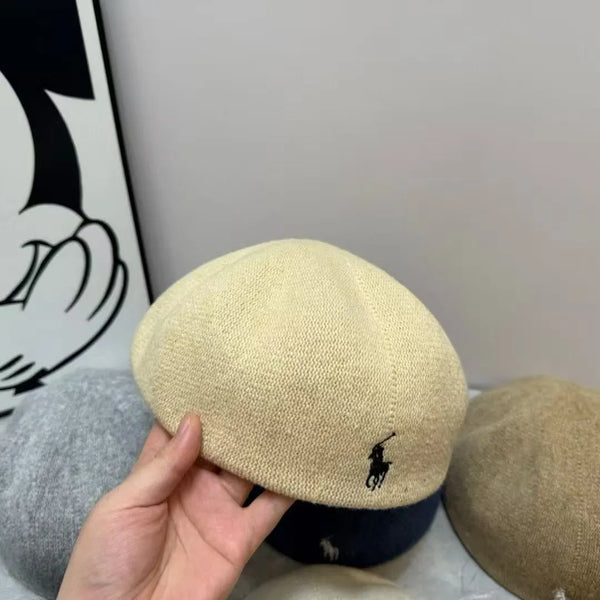 PRL Heritage Knit Beret Cap
