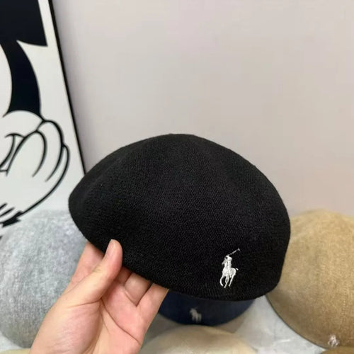 PRL Heritage Knit Beret Cap