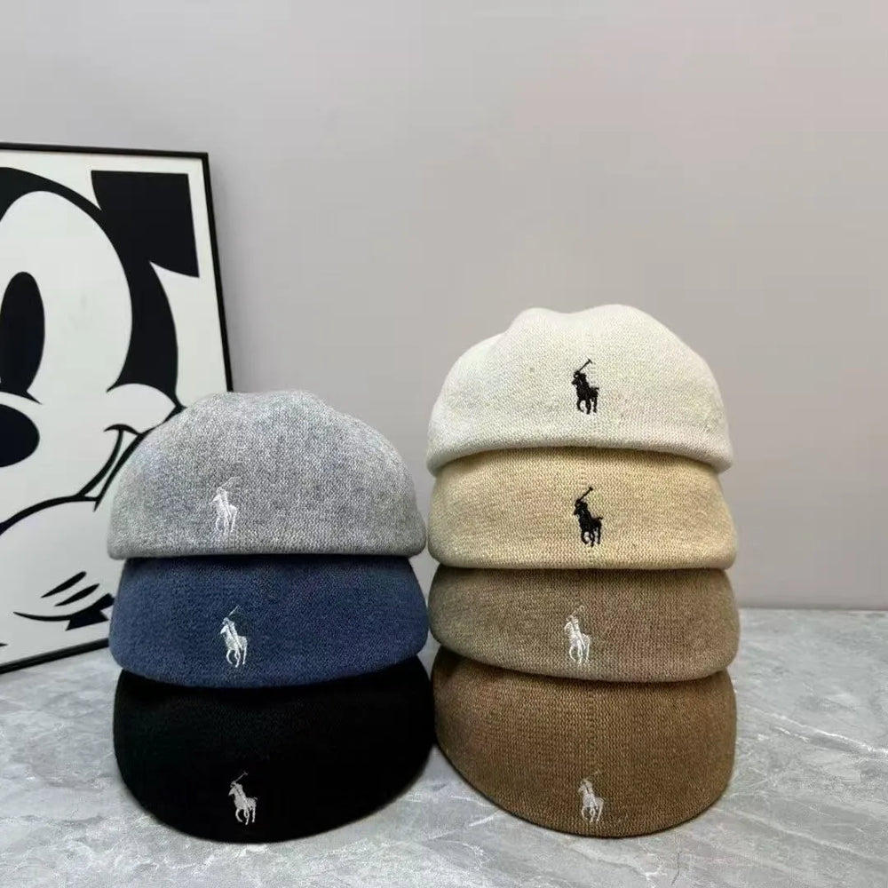 PRL Heritage Knit Beret Cap