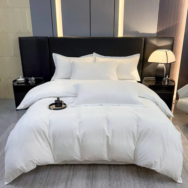 Monogram Luxe Midnight Satin Bedding Set