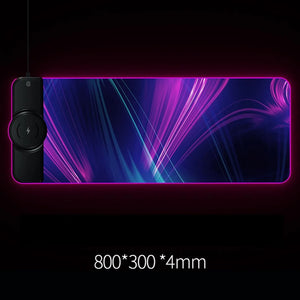 Neon Pulse Charge Desk Pad