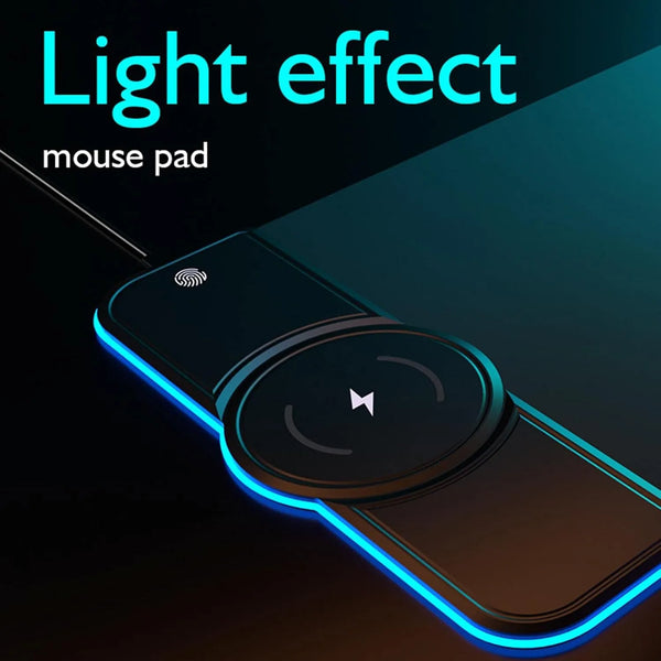 Neon Pulse Charge Desk Pad