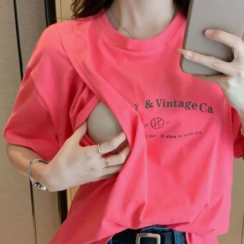 Mom Vibes Soft Nursing Tee