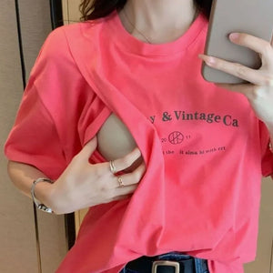 Mom Vibes Soft Nursing Tee