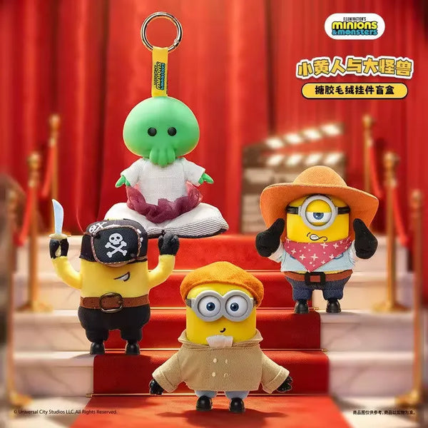 52 TOYS Minions Cinema Plush Keychain Mystery Box