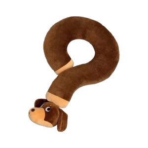 Wearable Sausage Dog Q-Mark Neck Pillow