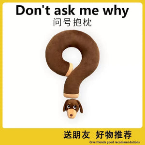 Wearable Sausage Dog Q-Mark Neck Pillow