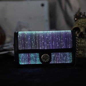 Luminous Fiber Optic Chain Sling Bag