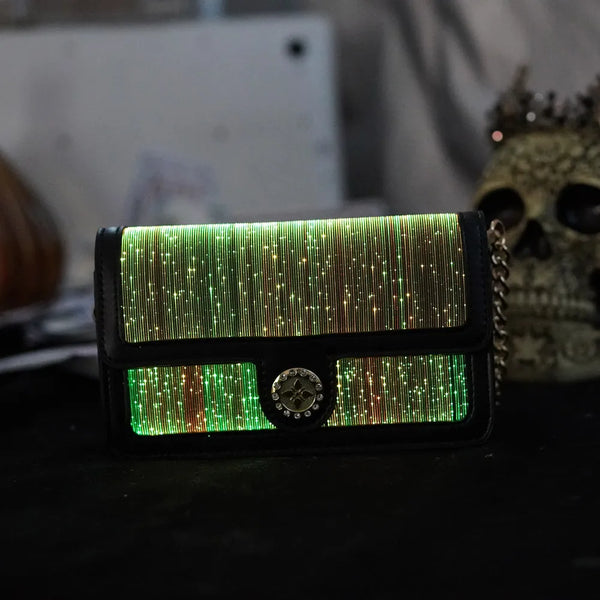 Luminous Fiber Optic Chain Sling Bag
