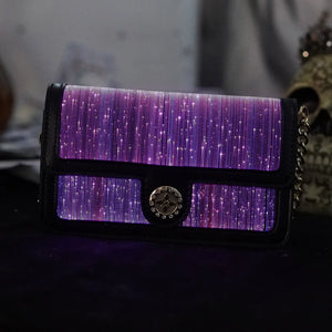 Luminous Fiber Optic Chain Sling Bag