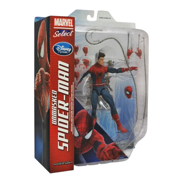 Marvel Select Unmasked Spiderman Figure (18 cm)