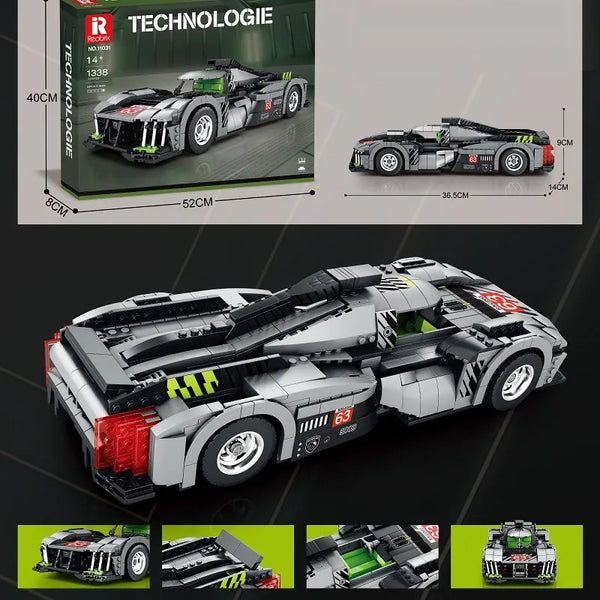 Reobrix 11031 Technologie 9X8 Le Mans Hypercar Building Set (1338 Pcs)
