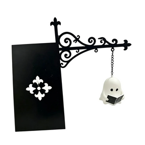 Reader Ghost Bookshelf Lantern