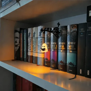 Reader Ghost Bookshelf Lantern