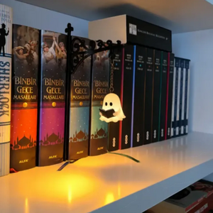 Reader Ghost Bookshelf Lantern