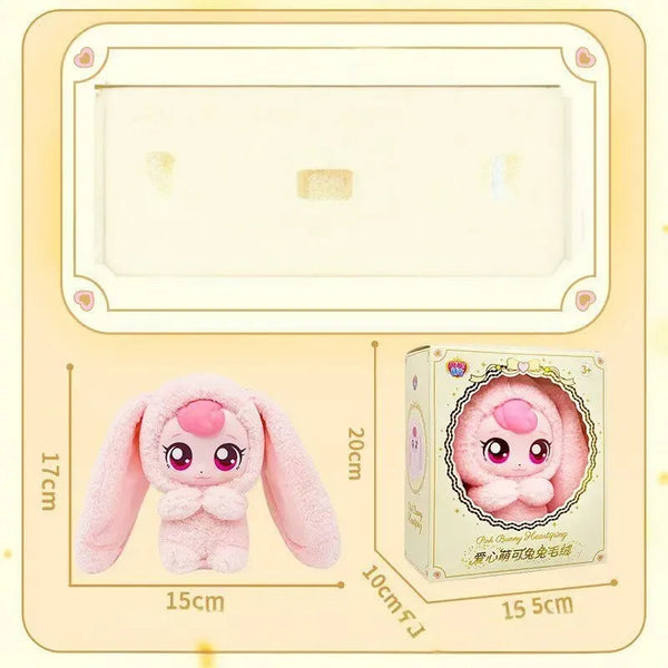 Teenieping Heartsping Pink Bunny Plush (17 cm)