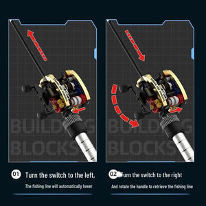 Rose Baitcaster Mechanical Fishing Rod Building Set (806 Pcs)
