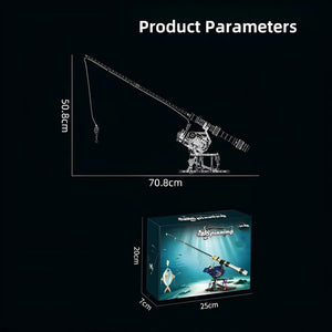Spinning Reel Mechanical Fishing Rod Building Set (479 Pcs)