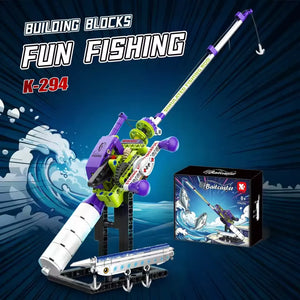 Mini Baitcaster Mechanical Fishing Rod Building Set (235 Pcs)