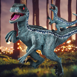 Jurassic World Velociraptor Blue and Baby Raptor Pack Figure (33 cm)