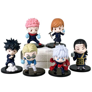 JJK Shibuya Incident Sorcerer Battle Chibi Figures (Set of 6)