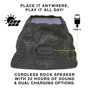 Victrola Rock Speaker Connect Solar Bluetooth Speaker