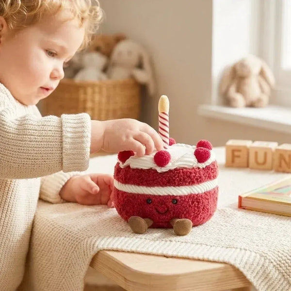 JC Amuseables Red Velvet Birthday Cake Plush Toy (16 cm)