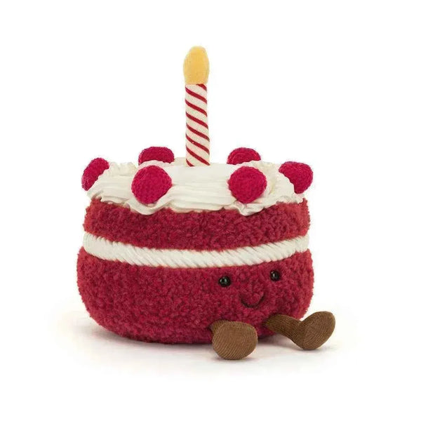 JC Amuseables Red Velvet Birthday Cake Plush Toy (16 cm)