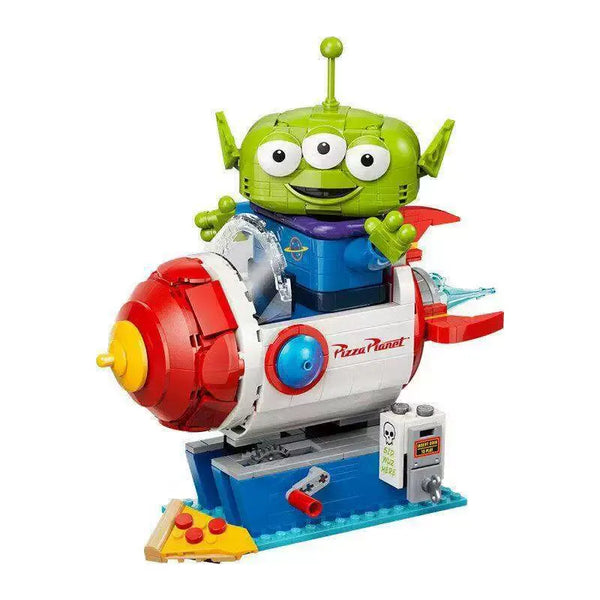 DZNY 43307 Alien with Pizza Rocket Ride Building Set (714 Pcs)
