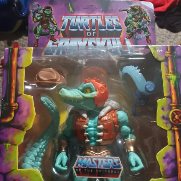 MOTU x TMNT Turtles of Grayskull Leatherhead Action Figure