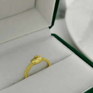 Sanrio Hello Kitty Textured Band Matte Gold Ring