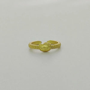 Sanrio Hello Kitty Textured Band Matte Gold Ring
