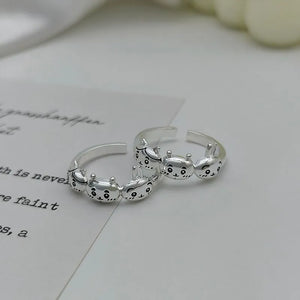 Chiikawa Trio Hachiware Silver Rings (Set of 2)