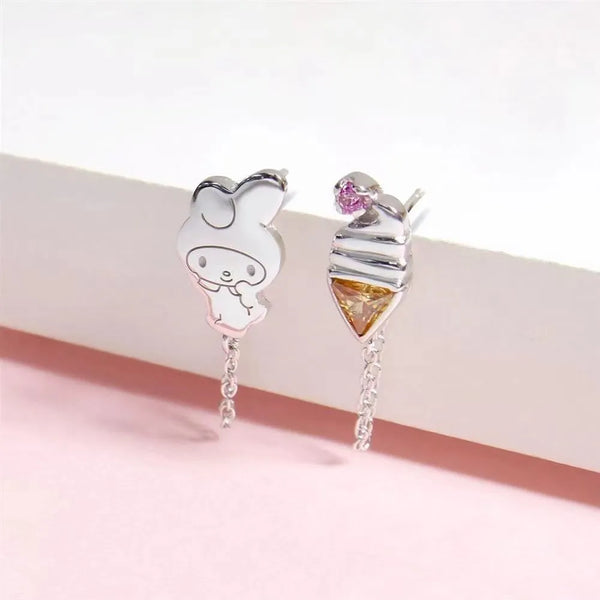 Sanrio x Story+ Cinnamoroll Milk and Ice Cream Drop Earrings