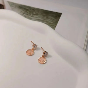 Sanrio Little Twin Stars Kiki and Lala Crystal Star Dangle Earrings