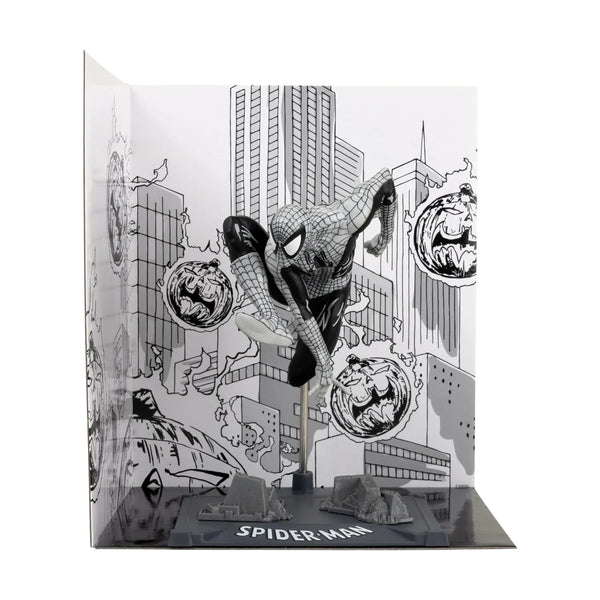 Marvel Spiderman B&W Comic Sketch Edition Figure (18 cm)