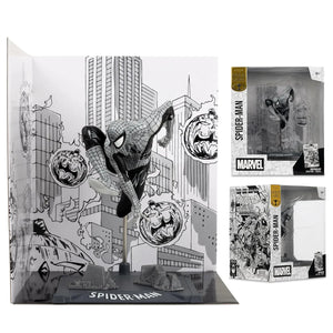 Marvel Spiderman B&W Comic Sketch Edition Figure (18 cm)
