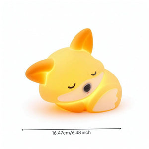 Sleeping Fox Soft Touch Dimmable Night Light