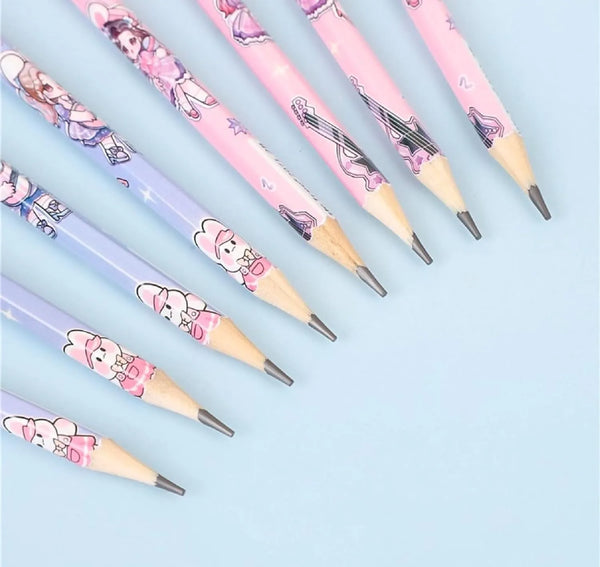 Dreamy Girly HB Pencils (Set of 12)