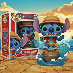 Funko Pop! Stitch as Luffy Figurine